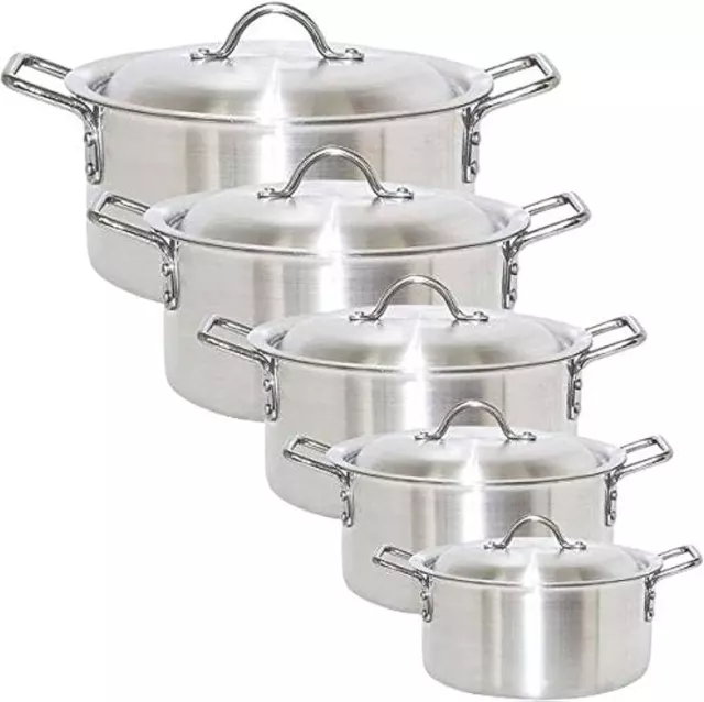 Stock Pots Cooking Boiling Pans Deep Catering Stockpots Casserole