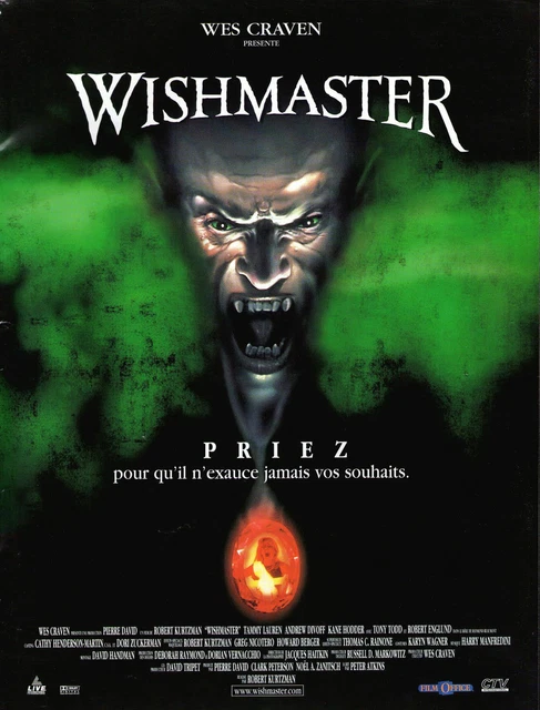 WISHMASTER ORIGINAL 40 X 60 Movie Poster. £3.95 - PicClick UK