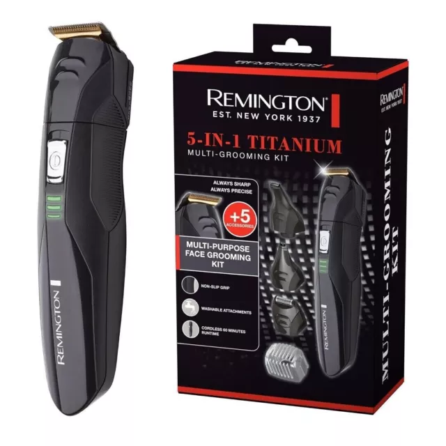 Rmington Cordless Beard- Trimmer Hair Body-Clipper Shaver Groomer Rechargeable