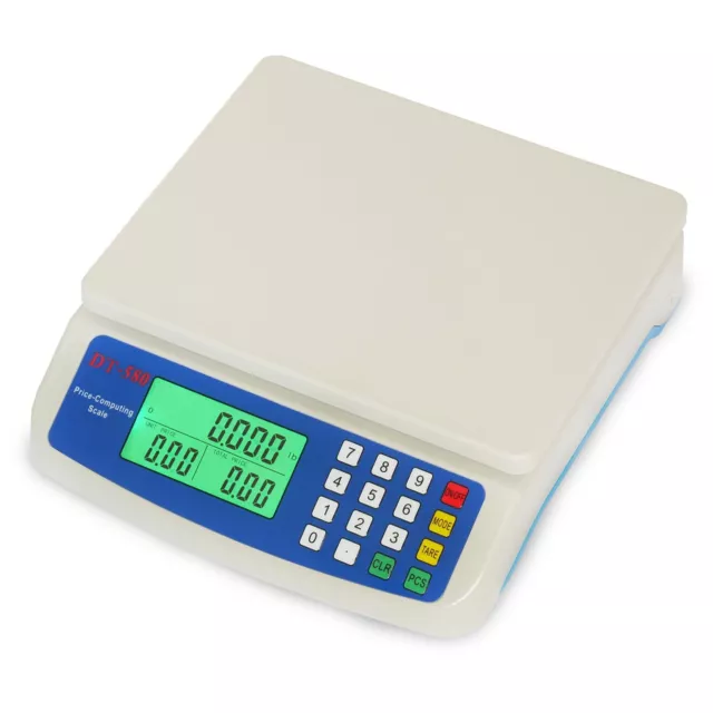 30kg x 1g Electronic Computing Scale, MOCCO LCD Digital Commercial Food Produ...