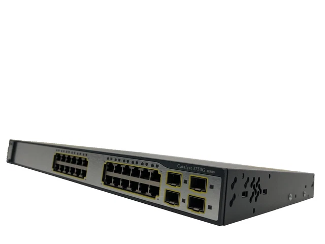 CISCO CATALYST 3750G-24TS-S1U 24 PORT NETWORK SWITCH WS-C3750G-24TS-S1U ...