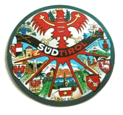 Adige Souvenir-Aufkleber Alto Adige Stemma Della 7 Stemmi Città Italia 80er Oldtimer 