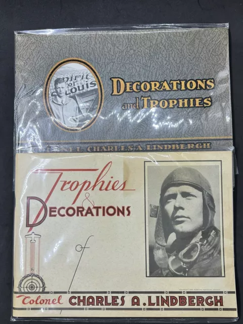 Charles Lindbergh - Decorations & Trophies +Trophies & Decorations - 2 Books