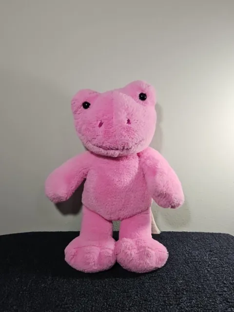 Build A Bear Pink Spring Frog Plush 17" Heartbeat Effect Stuffed Animal 2022