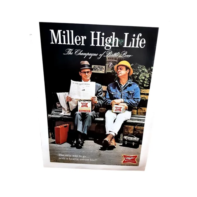 1967 Miller High Life Beer Wall Street Journal Original ad