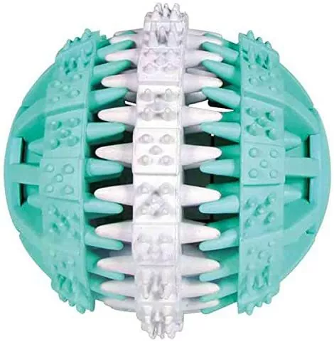 UK Trixie 32942 Denta Fun Ball Mint Fresh Natural Rubber 7 Cm Trix Fast Shippin