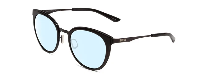 Smith Somerset Damen Katzenauge Designer Blau Licht Brille Im Gloss Black 53 MM