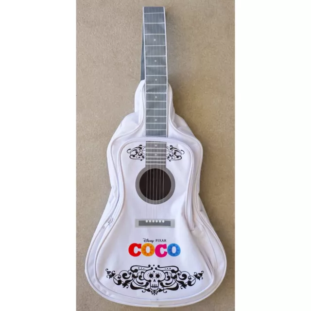 Kids Disney Pixar Coco Guitar Shaped Zip up Bag with Two Compartments and strap