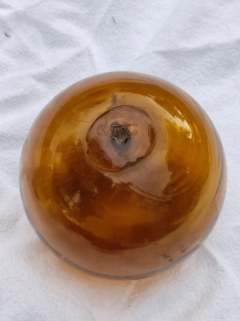 boule de verre flotteur pêche balle vintage