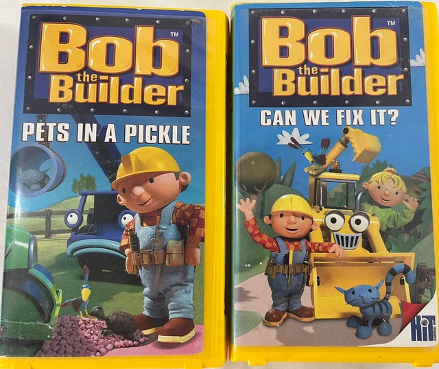 Bob The Builder Pets In A Pickle Vhs 5 VHS BOB The Builder Pets In A Pickle The Big Game Can We Fix It