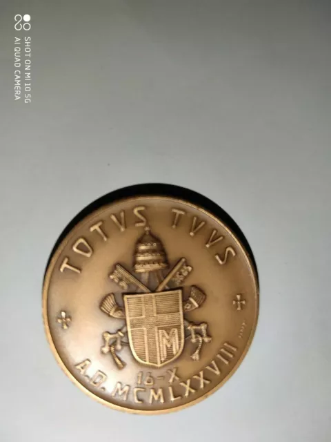 Bellissima medaglia TOTUS TUUS 1978 Giovanni Paolo II