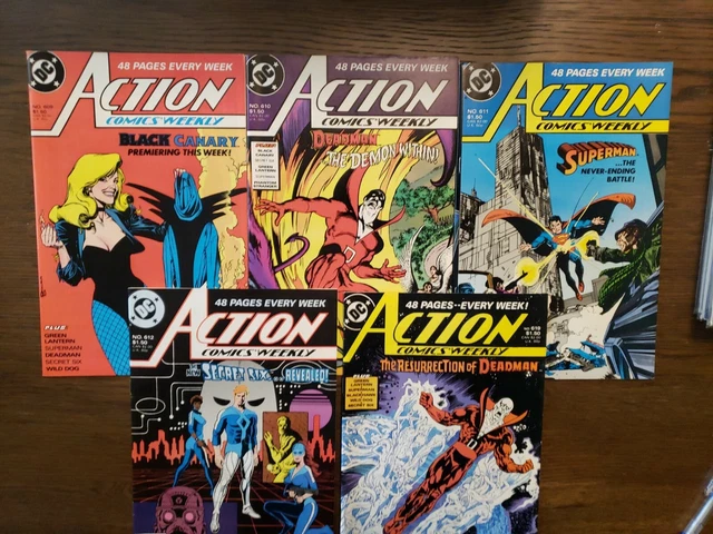 Action Comics lot of 5 issues 609, 610, 611, 612, 619,
