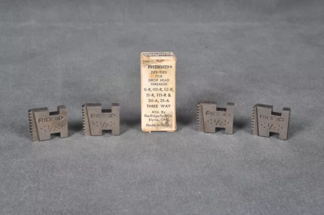 RIDGID 1/2" Pipe Die Drop Head Threader 0-R 00-R 12-R 11-R 111-R 30-A 31-A 3-Way RIDGID 1/2" Pipe Die Drop Head Threader 0-R 00-R 12-R 11-R 111-R 30-A 31-A 3-Way