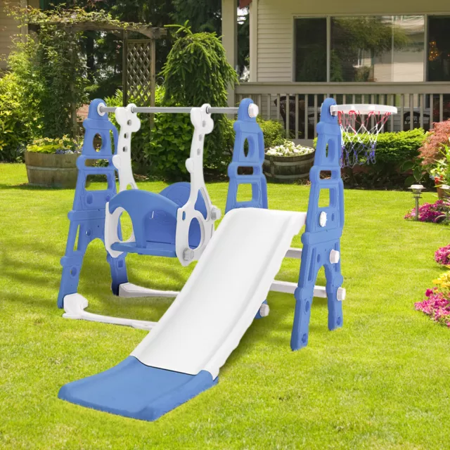 Kids Garden Swing & Slide Set Child Baby Toddler Indoor Outdoor Playground Toy