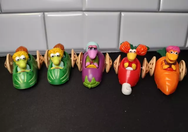 Lot of 5 Vintage 1988 Henson McDonalds Fraggle Rock Happy Meal Toys