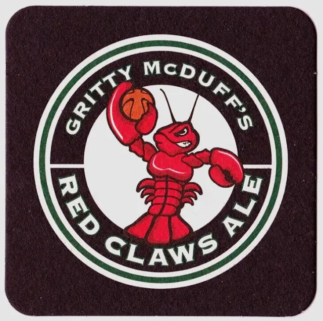 Gritty McDuff's Brewing Co Red Claws Ale Beer Coaster Portland ME
