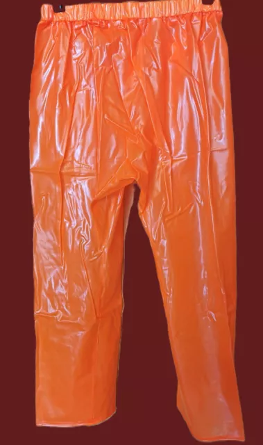 Regenhose Unisex wasserdicht xl PVC Orange