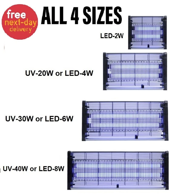 Electric LED UV Mosquito Trap Killer Lamp Insect Catcher Fly Bug Zapper Mozzie