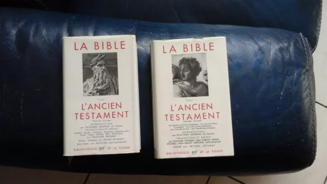 La Pleiade La Bible L'ancien Testament Tomes 1 Et 2 Ed 1966 1967