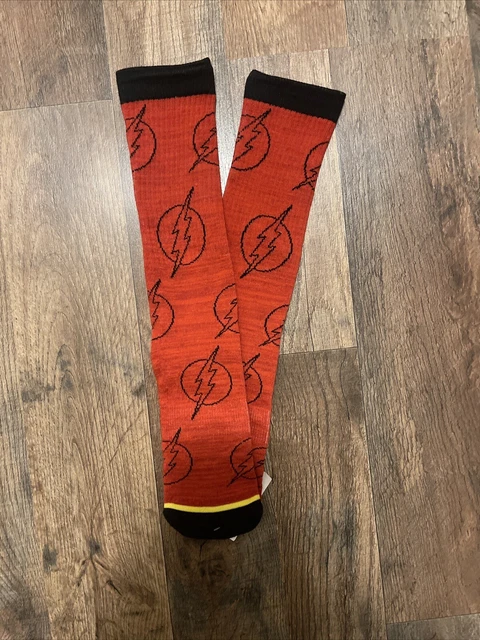 DC Comics Character Socks! The Flash NEW WITH TAGS! Stocking Stuffers⚡️Christmas