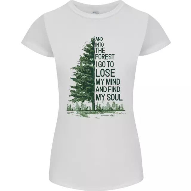 Into the Forest Outdoors Trekking Hiking Womens Petite Cut T-Shirt