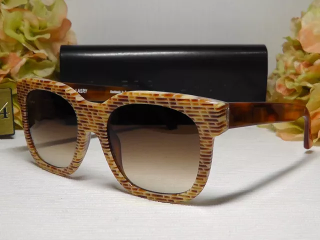 THIERRY LASRY Flavory V336 Square Havana Frame Sunglasses 55 19 140*$420**FRANCE