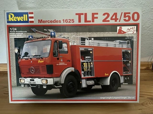 REVELL 7516 MERCEDES 1625 TLF 24/50 Feuerwehr 1:24 Top Zustand EUR 49 ...
