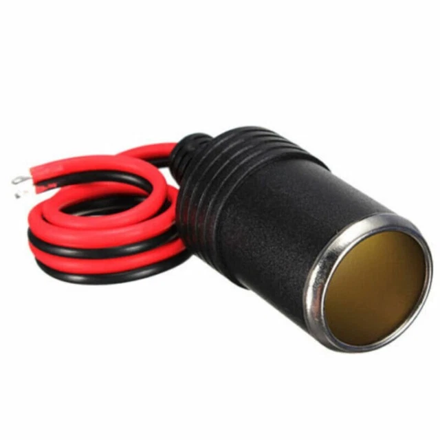 Adapter Auto Buchse 12-24 V schwarz + rot Ersatzteile Zigarettenanzünder