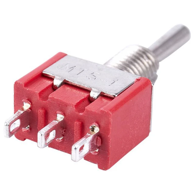 5 x  Momentary (On)Off(On) Toggle Switch Model Railway SPDT 12V,silver P9U2U2
