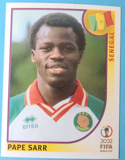 Panini Sammelbilder Fußball WM 2002 Nr. 53 Pape Sarr Senegal WC 02 ungeklebt