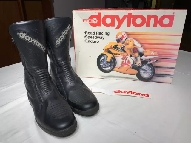 Frey Daytona Road Star Schwarz Motorradstiefel Gr. 43 Leder Goretex OVP DB