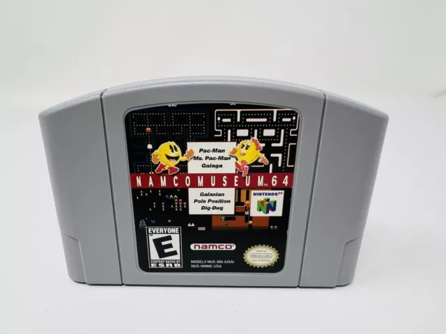 Namco Museum Nintendo 64 N64 Original Authentic Pac-Man Galaga Dig Dug!