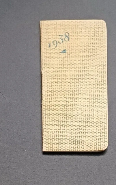 Calendarietto Francese  1938