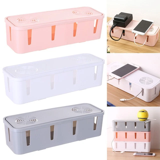 Container Socket Storage Box Cable Organizer Charge Holder Wire Management