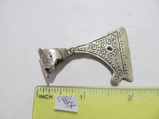 Ancient silver amulet of the warrior "Axe" Vikings 9-10 AD № 048/7 (copy)