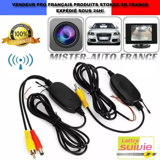 Kit Transmetteur Récepteur✅Vidéo Câble Sans Fil Pour Caméra de Recul★RCA Voiture