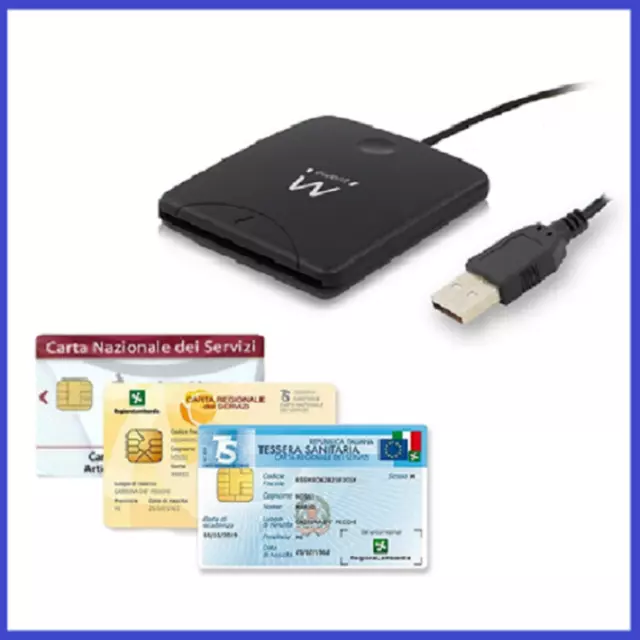 Lettore Smart Card Tessera Sanitaria USB C - Nessun driver richiesto