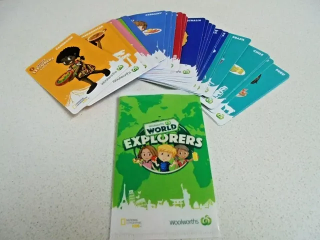 World Explorer Woolworths Cards Collectible Cards Pick and Complete your Set