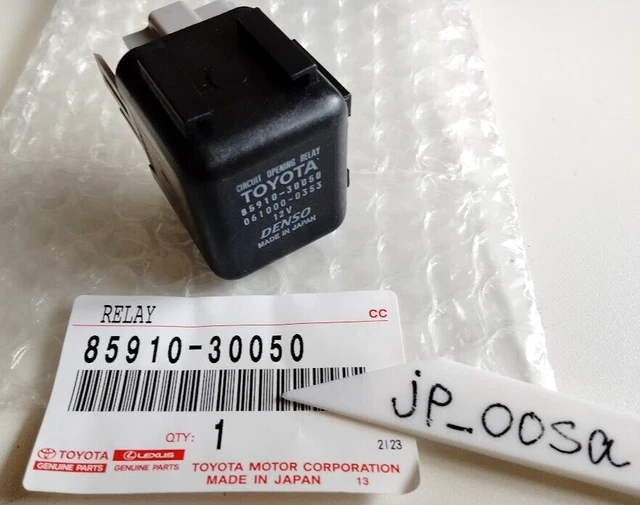 Relay Bypass Toyota 85910-33010 EFI Circuit Opening Relay - Genuine OEM  Replacement Part Toyota Parts Original TOYOTA (トヨタ) 純正部品 EFI サーキットオープニング リレーASSY 品番85910-33010