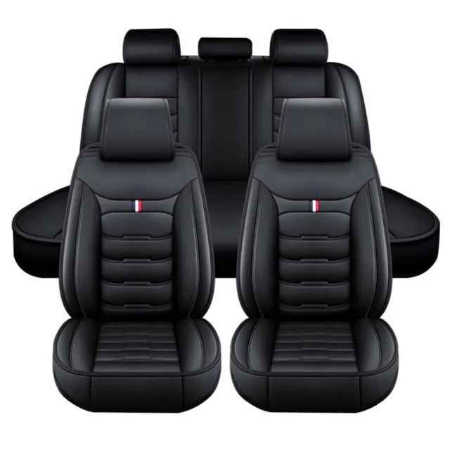 For Volkswagen VW Car Seat Covers Full Set Front Back Leather Cushion Protector