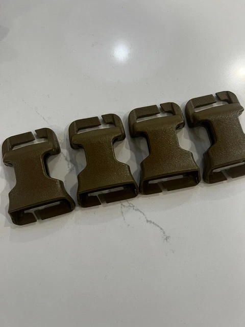 x4 ITW NEXUS GT QASM Coyote Brown - Placard Chest Rig MOLLE Tactical DIY