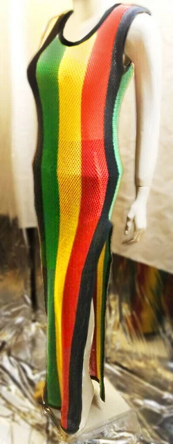 Clossy London Rihanna-Kleid Für Damen, Gestreift, 100