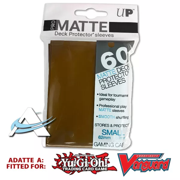 60 Bustine Protettive NEW Ultra PRO MATTE Small Size Sleeves • Marrone Brown