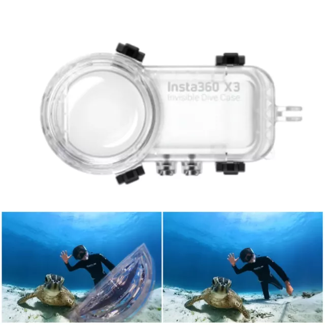 Invisible Dive Case Housing Shell Lens Guard Cover For Insta360 X3 Action Camera