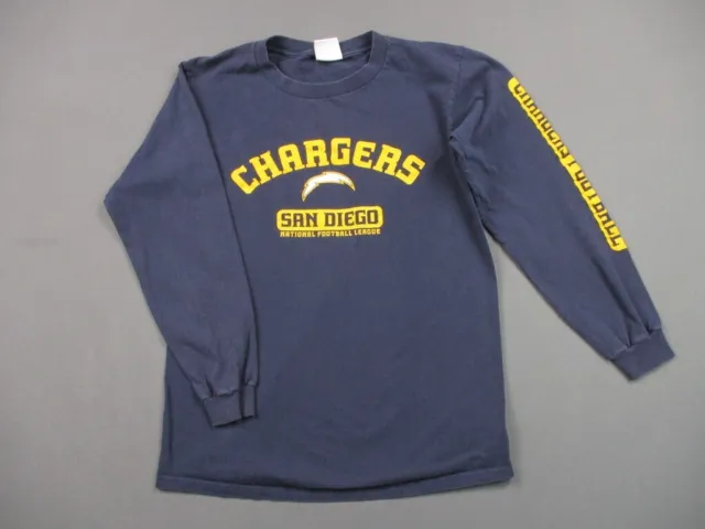 Vintage San Diego Chargers Shirt Mens Medium Blue Athletic Graphic Football NFL