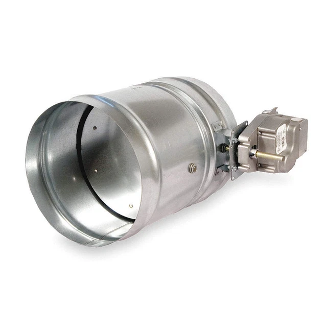 DAYTON 3HGH7 Round Smoke Damper,8-1/4 In. D,120V
