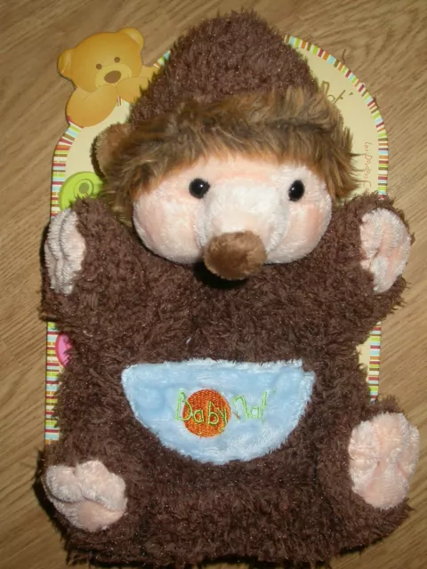 Doudou Peluche MARIONNETTE Main hérisson Herisson BABY NAT BABYNAT MARRON NEUF 9