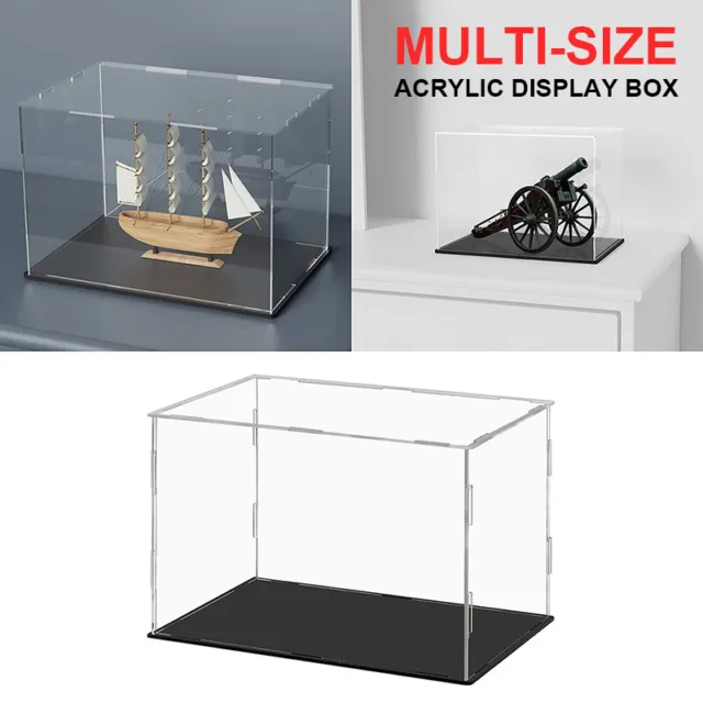 Acrylic Display Case Box Dustproof Protection Showcase Cube Collectibles Model