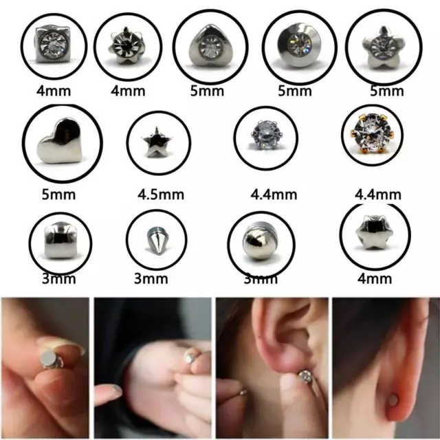Tinny Magnetic Nose Ear Tigrus Stud Earring No Piercing ' M7X2
