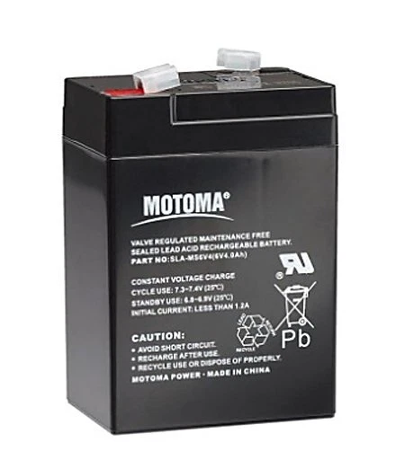Batteria di ricambio 6V 4Ah per elettrificatori gallagher S10, S16, S20 e recint